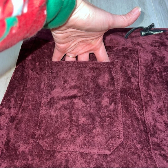 Blank NYC Roasted Eggplant High Waist Faux Suede Boot Cut Flare Pants, Size 30 - Picture 10 of 10